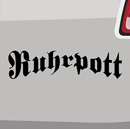 Ruhrpott Aufkleber Schriftzug -6 Größen 21 Farben- Köln Pott Sticker Bochum NRW