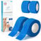 Health Press® Pansement Doigt Auto-adhésif – 4 Rouleaux Bleu (2,5cm x 4,5m) | Bandage Élastique de Fixation | Bande Résistante à la Poussière, à la Graisse et à la Saleté pour Doigts