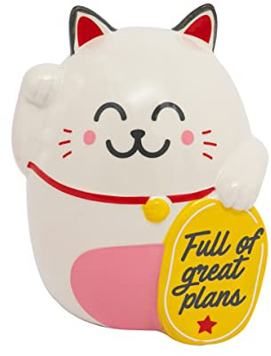 Mr. Wonderful Salvadanaio in gomma ceramica, bianco, taglia unica