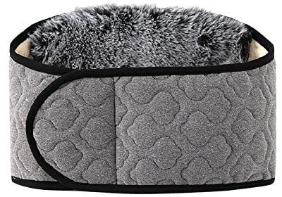 Faxianther Rückenwärmer mit Breite klettverschluss Winter Dicken Rückenstützgürtel Wärmegürtel Plüschfutter Selbsterhitzungsgürtel Nierenwärmer Nierenschutz Bauch Taille Unterstützung Wärme Bandage