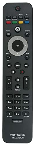 VINABTY 996510023587 Mando a Distancia de Repuesto para Philips TV 42PFL7404H/60 47PFL7404H/12 52PFL7404H/60 37PFL8404H/60 40PFL8664H/12 22PFL5604H/12 42PFL5604H/12 32PFL8404H/60