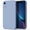 AK Hülle Kompatibel mit iPhone XR Hülle Silikon Handyhülle mit Microfiber Rundumschutz Case Schutzhülle für iPhone xr 6.1 (Blau grau)