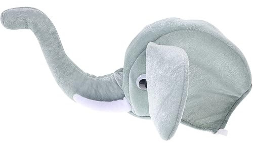 Happyyami Kuscheltier Funny Party- Hüte für Erwachsene: Elefant- Hut Elefant- Trunk- Kappe Elefant- Kostüm Tierkostüm- Hüte