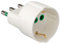 Ekon Adaptador para enchufe italiano-alemán, enchufe italiano 16 A, toma italiano-alemana 16 A, fabricado en Italia, blanco