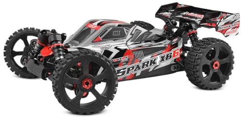 Corally RC Auto Spark XB-6 RTR Rot 4WD 1:8 Buggy 6S Brushless Power - No Battery No Charger