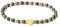 MetJakt Handgemachter Naturstein Perlenarmband 4MM Mini Stretch Armband Energiearmbänder 18k vergoldet Herz Armbänder für Damen Damenschmuck Echtes (Drachenblutstein)