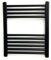 Greened House Scaldasalviette nero dritto, larghezza 500 mm x altezza 600 mm, riscaldamento centralizzato piatto