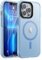 Urarssa Magnetic for iPhone 13 Pro Case(6.1), Compatible with MagSafe, Translucent Matte Back Cover, Anti-Fingerprint Soft TPU Slim Bumper Shockproof Protective Phone Case, Blue
