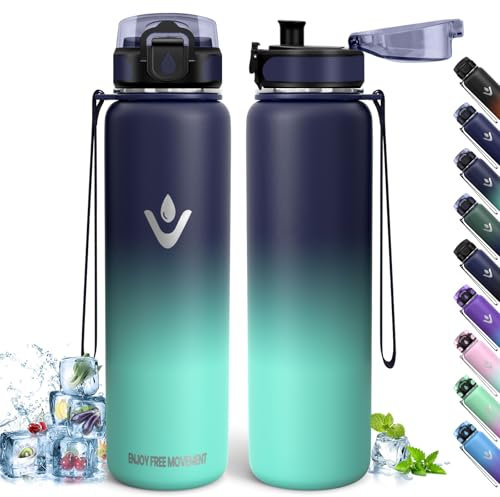 Borraccia Termica, 500ml Senza BPA, Bottiglia Termica, Isolamento a Doppia Parete, Borraccia Termica Bambini, Borraccia, Acciaio Inossidabile 18/8, Borraccia Acciaio Inox per Sport, Scuola, Ufficio