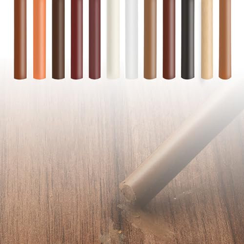 12 Stück Holzmöbel Reparaturset Möbelreparatur Wachsmalstifte, Möbelreparatur Wachsstifte, Möbelreparaturstift für Abdeckungen Wird zum Füllen von Flecken Kratzern Holzböden Tische