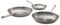 Atma Set de 3 Poêles Inox Triple Couche - Poêles Induction 20, 26 et 28 cm avec Manche Riveté - Sans PFAS ni Revêtement Chimique - Compatibles Tous Feux et Four - Fabriquées en France