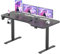 SANODESK Bureau Gaming Réglable en Hauteur 160x75 cm, Bureau Assis Debout, Table Électrique avec Fonction de Mémoire,Fonction de Rappel de Sédentarité, Noir