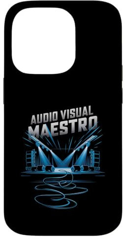 Audio Visual Maestro Stage Tech Sound Engineer Case for iPhone 14 Pro