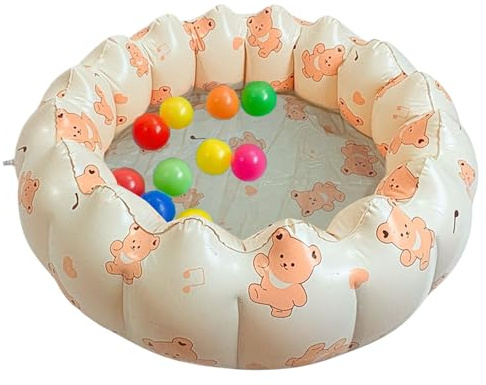 Piscine Gonflable,Piscine Gonflable Douce Et Robuste - Portable et Éclatante pour Fête Extérieur Plage Jardin et Terrasse