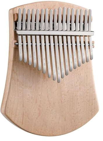 Anfänger-Kalimba 17 Schlüssel Kalimba Finger Piano Mit Stimmhammer Sackleinen Tasche Tuch Skala Aufkleber(3/4)