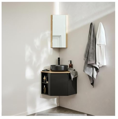 MOB-IN - Mueble bajo lavabo esquinero Sorrento