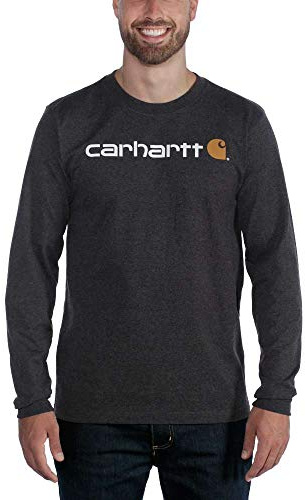 Carhartt Herren Dearborn Relaxed Ls Logo T-Shirt Work Utility T-Shirt (1er Pack)