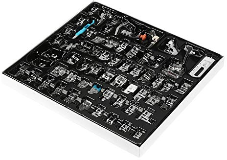 62pcs Kit Pieds de Biche pour Machine à Coudre, Pied de Presseur Pieds-de-Biche Pièces de Machine à Coudre Multifonctionnelle
