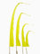 DEKOVALENZ Banderas de Bali Tela SANUR con Punta en Forma de Corazón, Longitudes, Longitud:5 Meter, Color:Amarillo