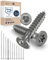 25x Vis à bois tête fraisée en Acier inoxydable Torx V2A vis inox 8x160 pour panneaux d'aggloméré Bois Filetage partiel 8mm fort 160mm long 25 pièce en acier A2
