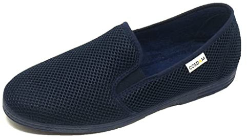 COSDAM Zapatilla de Calle/Hombre Material Exterior Textil/Material Interior Rizo/Suela Goma/Color Marino/Talla 41