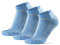 DANISH ENDURANCE Kurze Laufsocken, 3 & 5 Paar Sommer Sportsocken, Schweißableitend, Unisex, für Damen & Herren, Hellblau, 43-47