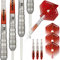 Unicorn Core XL Striker Dartpfeile mit Stahlspitze, rot, 23 g