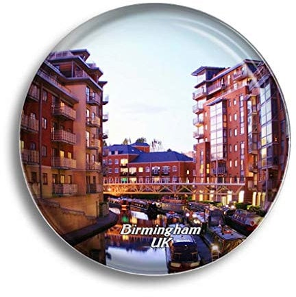 Fridge Magnet UK England Birmingham Glass Magnets for Refrigerator Souvenirs Cute Crystal Magnet Decor for Whiteboard Office Home Gift