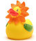 Duckshop I Blume Badeente I Quietscheente I L: 9 cm
