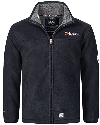 Geographical Norway Herren Fleece Jacke Ubolt Navy -L - mit UD Beanie