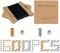 SUNNYCLUE 1230 Stück Morsecode Armbandherstellungsset Kraftpapier Anzeigekarten Spalte Runde CCB Kunststoffperlen Mit Schwarzer Gewachster Baumwollkordel Für Die Schmuckherstellung