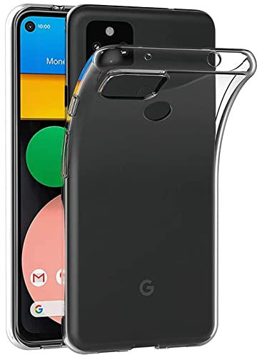 Verco Handyhülle für Google Pixel 4a Case, Handy Cover für Pixel 4a Hülle Transparent Dünn Klar Silikon, durchsichtig