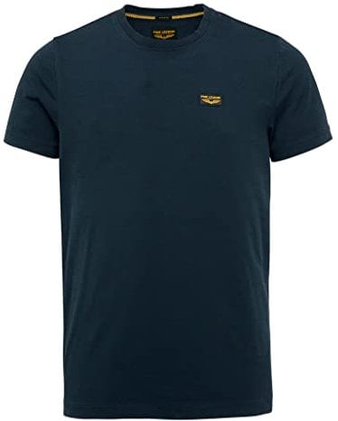 PME Legend Herren Rundhals T-Shirt Cold DYE Regular Fit Schwarz Weiss Grün Blau, Größe:3XL, Farbe:Sky Captain 5073