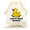 LANBAIHE You've Been Ducked 2LDBG11 Entenbeutel, wiederverwendbare Gummientententasche, 33 x 26 cm, tolles Geschenk für jeden Gummi-Enten-Enthusiasten, Jutebeutel mit Kordelzug, gelb, Inches