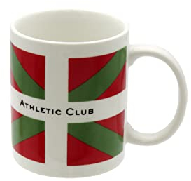 Athletic Club- Taza, Desayuno, Menaje, Vajilla, Vaso, Microondas, Apto para lavavajillas, Cerámica, Color blanco, Producto oficial (CyP Brands)