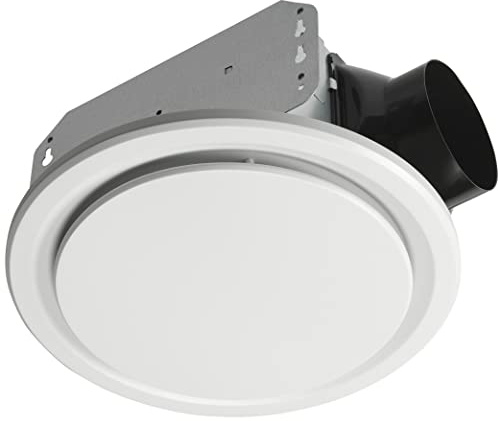 Homewerks 7140-50-G3 Bathroom Fan Ceiling Mount Exhaust Ventilation, Ultra Quiet 0.7 Sones, 50 CFM, White