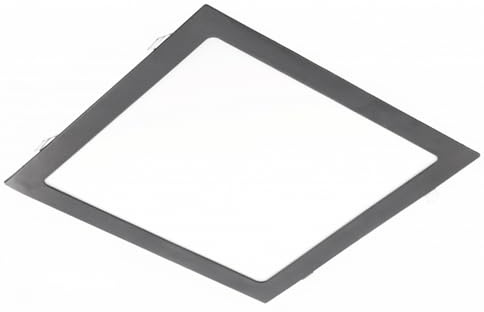 ENERGMiX 24 Watt Eckige LED Einbauleuchte slim Panele in schwarz|300 x 300 x 22mm (B. x L. x H.)|2000 Lumen|Neutralweiß (4000 K)