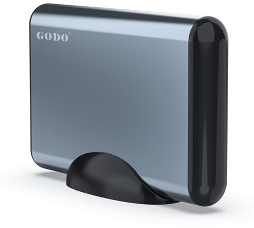 GODO SAS to USB 3.0 Hard Drive Enclosure Adapter,Hard Drive Docking Station for 2.5/3.5 inch SAS/SATA HDD SSD,with Indicator Light,Power Adapter, Plug and Play,Supports UASP Trim