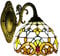 Wandleuchter Beleuchtungen, Vintage Barock Stil Wandlampe, Viktorianisch, Tiffany Stil Wandmontierte Nachtlampe Wandleuchte mit Buntglasschirm Wandleuchte für Wohnzimmer, Flur, Badezimmer, E27