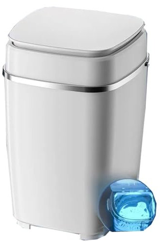 Portable Washing Machine, 3KG Large Capacity Mini Washing Machine with Spin Dryer, Small Washer Machine with Dehydration Function, Mini Washer for Baby Clothes, Underwear, Small Items (Color : White