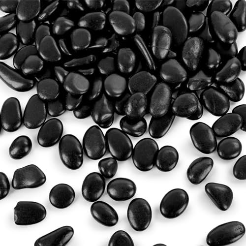 VGOODALL 1LB Pebbles for Plants, River Rocks Pebbles Polished Gravel Aquarium Rocks Decorative Stones for Home Plant Vase Fish Tank Decor