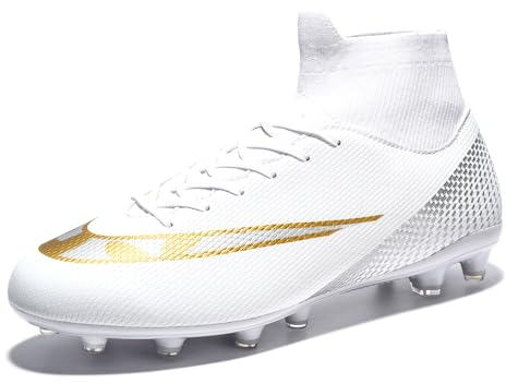 Wugehu Feste Boden Fußballschuhe Hohe Top Atmungsaktive Athletische Berufsausbildung Sneakers für Männer