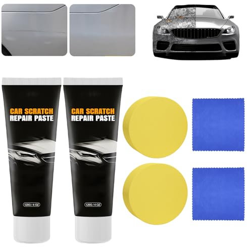 ThrivingAura Car Scratch Repair Paste Car Paint Scratch Repair Scratch Repair Wax for Car Car Scratch Removal Kit Adhesive for Repairing Scratches on Cars Car Scratch Remover for Deep Scratches (2pcs)