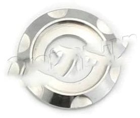 1Pcs M6 Titanium Washer Flower Half Holes Gasket Caliper for Mountain BMX Bicycle Road Bike Disc Brake Spacer-M6-Silver