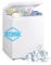 rosmena Small Chest Freezer, 2.8 Cubic Feet Mini Deep Freezer Chest with Basket Adjustable 7 Temp Control, Top Open Door Compact Freezer With Removable Basket For Dorm, Apartment, White