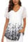 ACDAY Chiffon Blouses for Women UK Floaty Tops for Women UK Short Sleeve Tunic Tops Ladies Elegant V Neck Going Out Tops Long Tops to Wear with Leggings Black Coffee