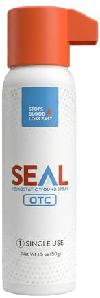 SEAL Aerosoliserad hemostatisk sårspray – snabb blödningskontroll 42,5 g – nödberedskap produkt – perfekt för hemmabruk