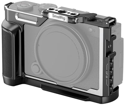 SMALLRIG Cage pour Panasonic S9, Cage Complète en Alliage d'Aluminium, avec Plaque de Dégagement Rapide pour Arca et Support de Cold Shoe pour Microphone et Lumière, avec Trous Filetés 1/4-20-4515