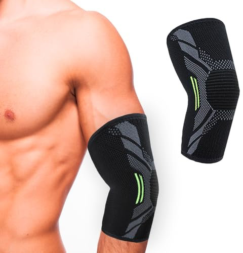 Codera de compresion para epicondilitis o tendinitis, para hombre y mujer. Codo de tenista, golfista. Codera deportiva para hombre y mujer, padel, deporte, gym, y trabajo. Para recuperar lesiones.