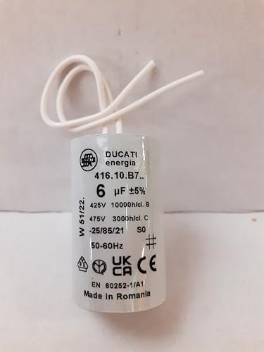 condensateur ducati 6uf fond plat avec sortie de cable spécial volet roulant